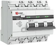 Автомат дифференциального тока АВДТ EKF PROxima АД-32 4п 50А 30мА 4,5кА C тип AC картинка